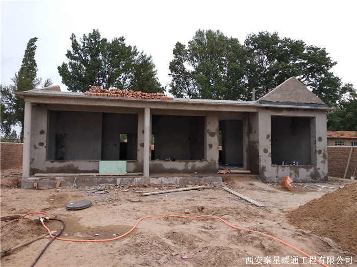 陜西靖邊詹先生自建房電地暖工程